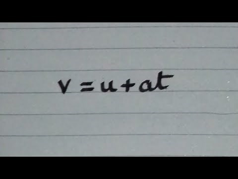 Make 'a' the subject of formula v=u+at