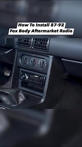 19K views · 223 reactions | Sometimes you have to get back to basics, and that’s what we’re doing. Landan is going to show the full process of installing an aftermarket radio in a 1987-1992 Fox Body Mustang. In the video, you’ll see how to remove the factory radio, factory amp (if equipped), and wire the harness. Full video on our channel #latemodelresto #reels | Late Model Restoration | Facebook