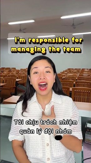 "Be Responsible For" Structure: Super Easy English Conversation Lessons for Beginners #shorts