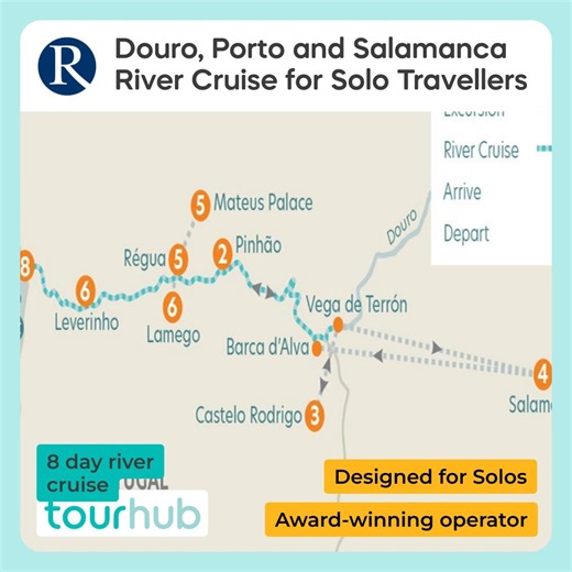Tour | Douro, Porto and Salamanca River Cruise for Solo Travellers | Riviera Travel | 1RCOP-1RCOS