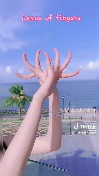 Beautiful scenery jump fingers more beautiful#dance of fingers