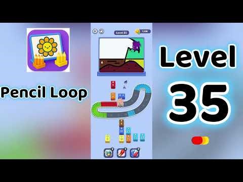 Pencil Loop Level 35 Walkthrough ✏️🧩| Tricky Drawing Puzzle Solution | Go Answer