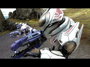 Halo Reach - Elites vs Marines AI Battle