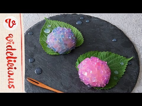 梅雨を美しく彩る♪着色料を使わずに作る「あじさいの和菓子」｜How to make Wagashi Hydrangea