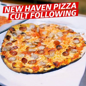 293K views · 2.3K reactions | New Haven-style pizza: crispy, chewy thin-crust, charred and topped with fresh tomato sauce | Eater | Facebook