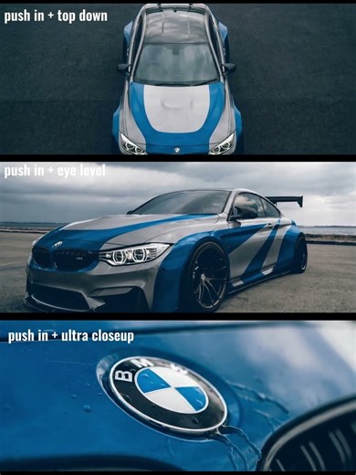 push in + camera angle sequence