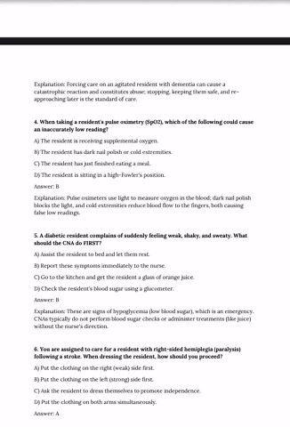 CNA Exam Study Guide: 125 Advanced Practice Questions - Etsy