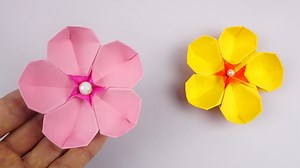 【 春の折り紙 】簡単 可愛い 花 折り方 / 折り紙 花 – 折り紙 かんたん