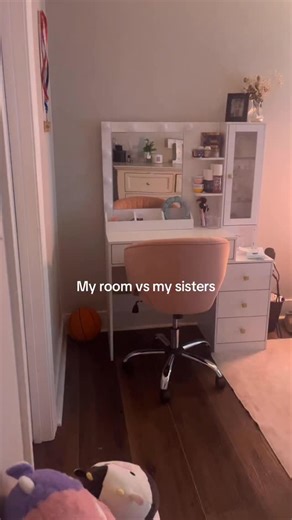 Claudia on Instagram: "My Room vs My Sister’s Room ✨ Same house, totally different vibes 😅 One is clean, cozy, and aesthetic… the other has character 🤍 Which one are you? 👀 Comment “ROOM” if you want links to my setup! Cred: delaney1034 #myroom #myroomvssistersroom #cleanroom #roomtransformation #roominspo"