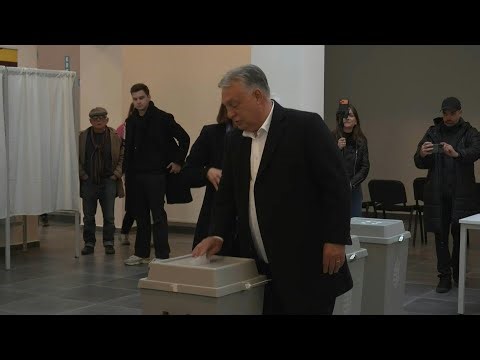 Hungary’s Orban casts his ballot during landmark election | AFP