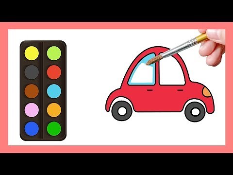 《汽車Car》認識顏色Coloring for kids｜Painting｜Coloring｜Drawing｜Art｜【畫畫魔法】YOYO點點名S19｜著色畫兒童節目