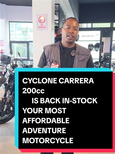CYCLONE CARRERA 200cc Adventure Motorcycle Back in Stock