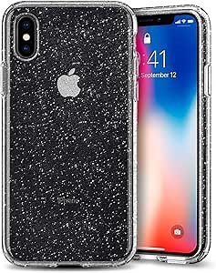 Spigen Liquid Crystal Designed for iPhone Xs Case (2018) / Designed for iPhone X Case (2017) - Glitter Crystal Quartz