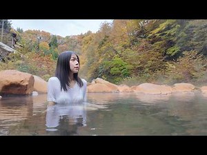 Trying mixed bathing for the first time: A hidden hot spring springing from the river