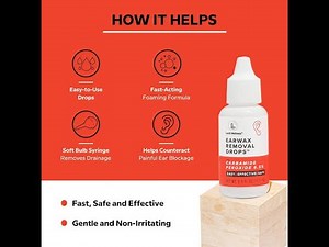 Using hydrogen peroxide For Earwax Cerumen Impaction Removal (Ear Drops)