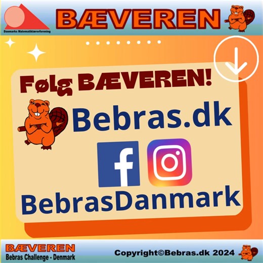 Bæveren - Bebras Challenge 2025 • Bæveren er tilbage med årets konkurrence • Gratis deltagelse for 5.-6. klasse • Afvikles i uge 46–48: 10.–28. november • Tilmelding åbner 3. november • Gratis undervisningsmaterialer Se mere om konkurrencen på Bæverens hjemmeside: https://bebras.dk/ | BebrasDanmark | Facebook
