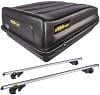 JEGS 90098K: Rooftop Cargo Carrier & 47 in. Roof Rack Cross Bar Kit - JEGS