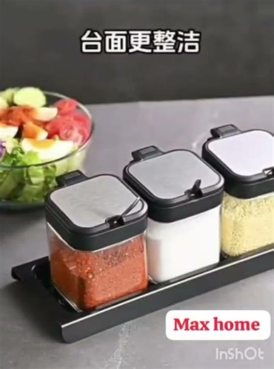 Kitchen Upgrade Must Have 😍 Glass Spice Jars Set #spicejar #spicejars #spicesforhealth