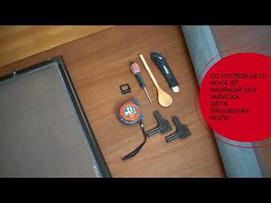 Oprava sítě proti hmyzu. Jak vyměnit poškozenou síťovinu?