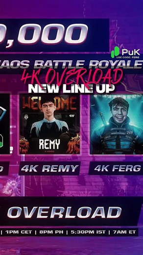 4K OVERLOAD NEW LINE UP 💀‪@iFerg‬ #iferg #callofdutymobile #gaming