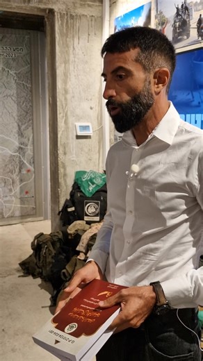 Today I took Mosab Hassan Yousef to the IDF intelligence base to the new invite only October 7th intelligence exhibition. The tour is usually led by an intelligence officer but Mosab ended up being our tour guide on this one. The man is intense, brilliant and very very human. He was in tears multiple times. | Uri Gobey