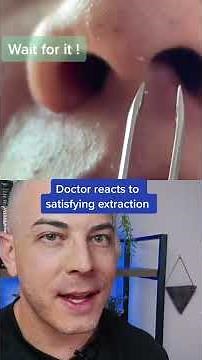 Doctor reacts to extremely satisfying pimple pop! #usegloves #dermreacts #pimplepop #pimplepopper