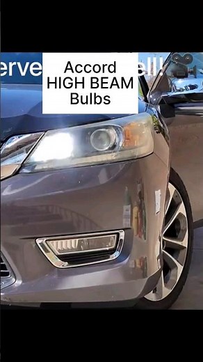 How to: High Beam Bulb- Honda Accord #diy #easy #repair #service