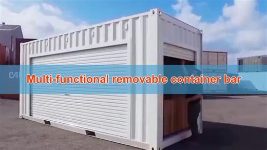 Prefab Portable Mobile Shipping Container Coffee Shop Bar Container Cafe