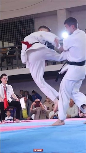 Ukrainian's Wild Kicks & Heel To Liver KO #kickknockout #karate