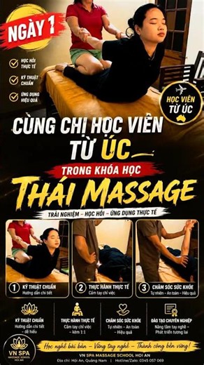 Đào Tạo Thái Massage Chuyên Nghiệp Tại Hội An