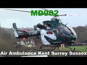 Air rescue MD902 engine start takeoff and landing