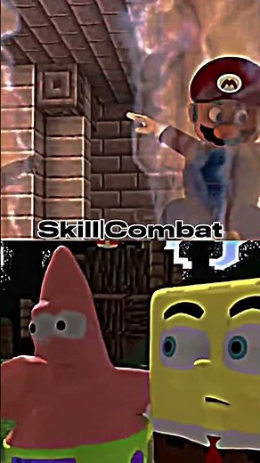 Mario and luigi (Craft tastic media) Vs Sponge Bob and Patrick (Craft tastic media)