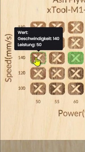 Lasereinstellung in XCS super schnell festlegen | xTool Creative Space