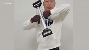 Chest Workout Equipment Arm Trainer - Adjustable 4 Resistance Levels Forearm Muscle Train Exerciser Strengthener for Men & Women, Ergonomic Home Gym Strength Trainer with Anti-Slip Handles