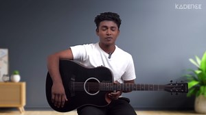 Kadence Slowhand Jumbo Semi Acoustic Guitar(Sh04) – Premium Black Spruce Wood with Heavy Padded Bag, Guitar Cable, Pro Capo, Set Of Strings, Picks with Learning Course