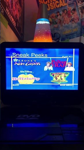 Sneak Peeks Menu from Timeless Tales: Volumes 1 & 2 2005 DVDs