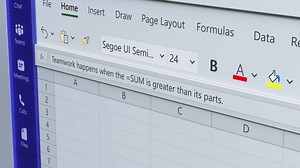 Microsoft Teams brings your favorite Office apps like Word, Excel, PowerPoint, and SharePoint into one, easy-to-use workspace. | Microsoft 365