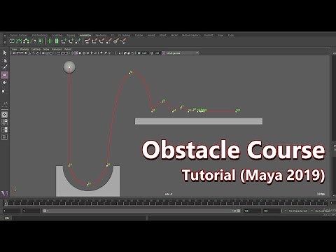 Obstacle Course - 3D Animation Tutorial (Maya 2019) #3d #animation #tutorial