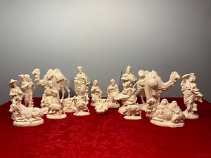 Vintage Nativity Set by Atlantic Mold Company Unpainted Ceramic Bisque - Etsy