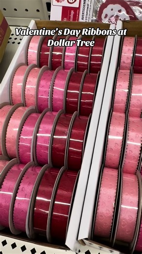 Decorative Valentine Ribbon at Dollar Tree ❤️💗❤️💗 #dollartreefinds #dollartreevalentinesday #dollartreevday #dollartreevalentines #dollartreevdayfinds