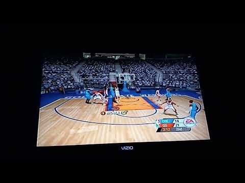 NBA Live 2005 (PlayStation 2) - Orlando Magic VS Golden State Warriors (2nd Quarter & Halftime)