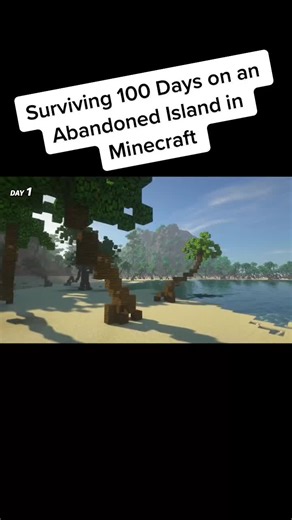Surviving 100 Days on an Abandoned Island in Minecraft