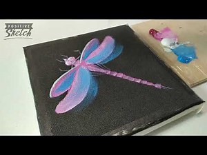 Painting for beginners, Dragonfly, Easy painting tutorial