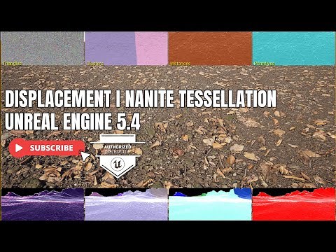 Unreal Engine 5.4 : Nanite Tessellation & Displacement Tutorial