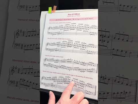 Learning E Minor in Melodic Minor and Parallel Scale