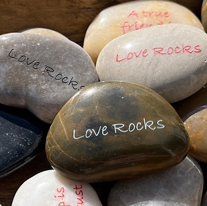 Love Rocks - Engraved River Rock - Inspirational Word Stone - Sold Individually - Etsy