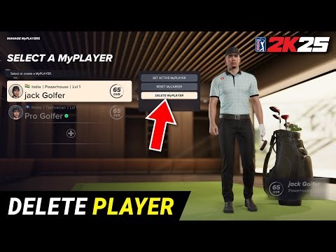 How to Delete player in PGA TOUR 2K25