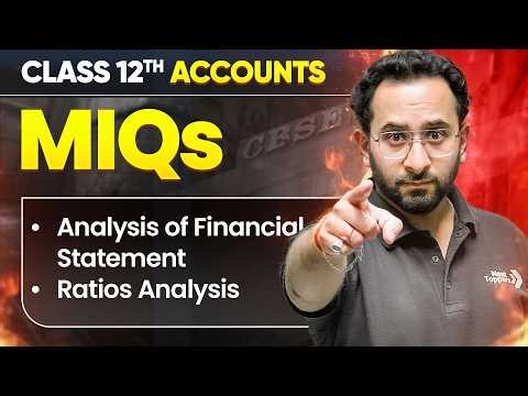 Most Important Questions Analysis Of Financial Statement Class 12 Accounts | Cbse Boardexam 2026