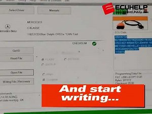 KT200II Read Write Mercedes C220 CDI CRD3P OTB OBD on The Table