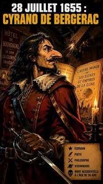 JULY 28, 1655: CYRANO DE BERGERAC (THE REAL ONE)
